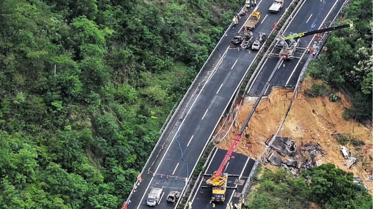 China Highway Collapse: 24 Dead, Several Injured In Guangdong