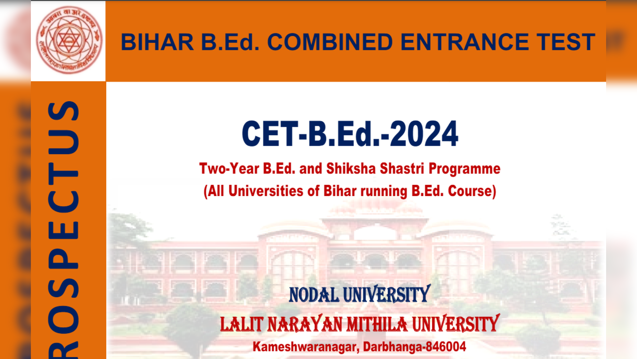 Bihar BEd CET 2024