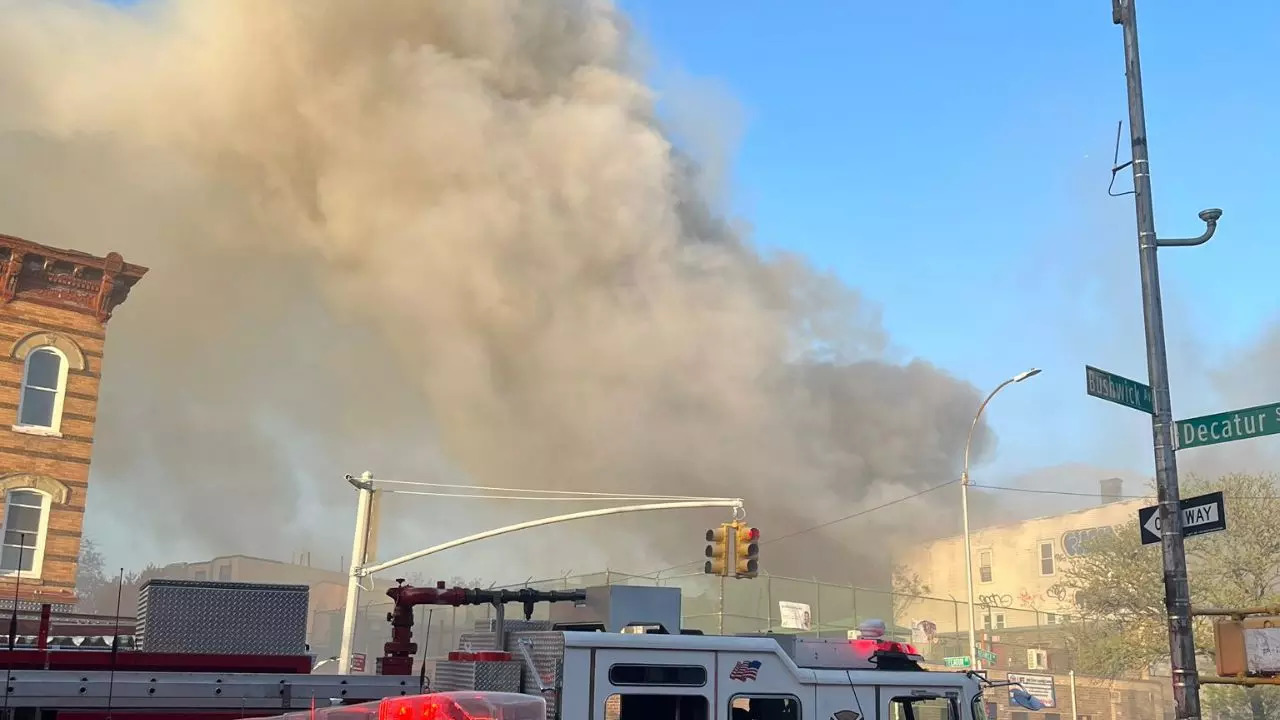 Bushwick Five Alarm Fire: Videos Show Large Blaze At Brooklyn ...