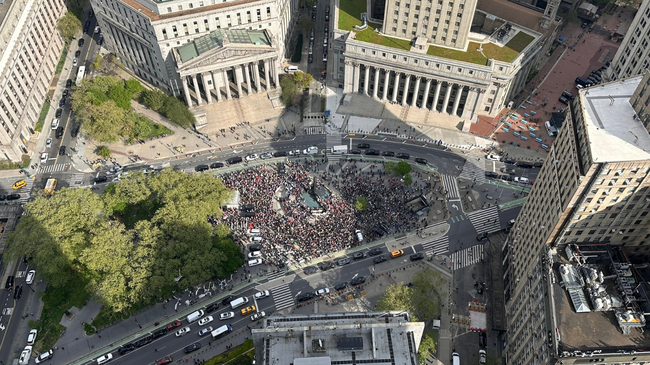 Protest at Foley Square, NYC