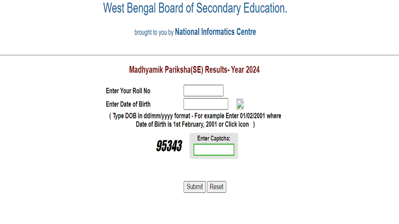 wbresults.nic.in 2024 Result Links