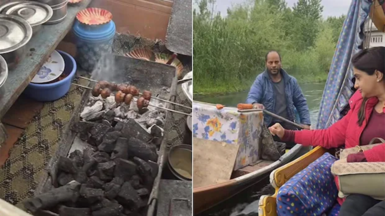 Viral Video: Woman Indulges in Kashmiri Street Food on Dal Lake, Makes Netizens Drool. Watch