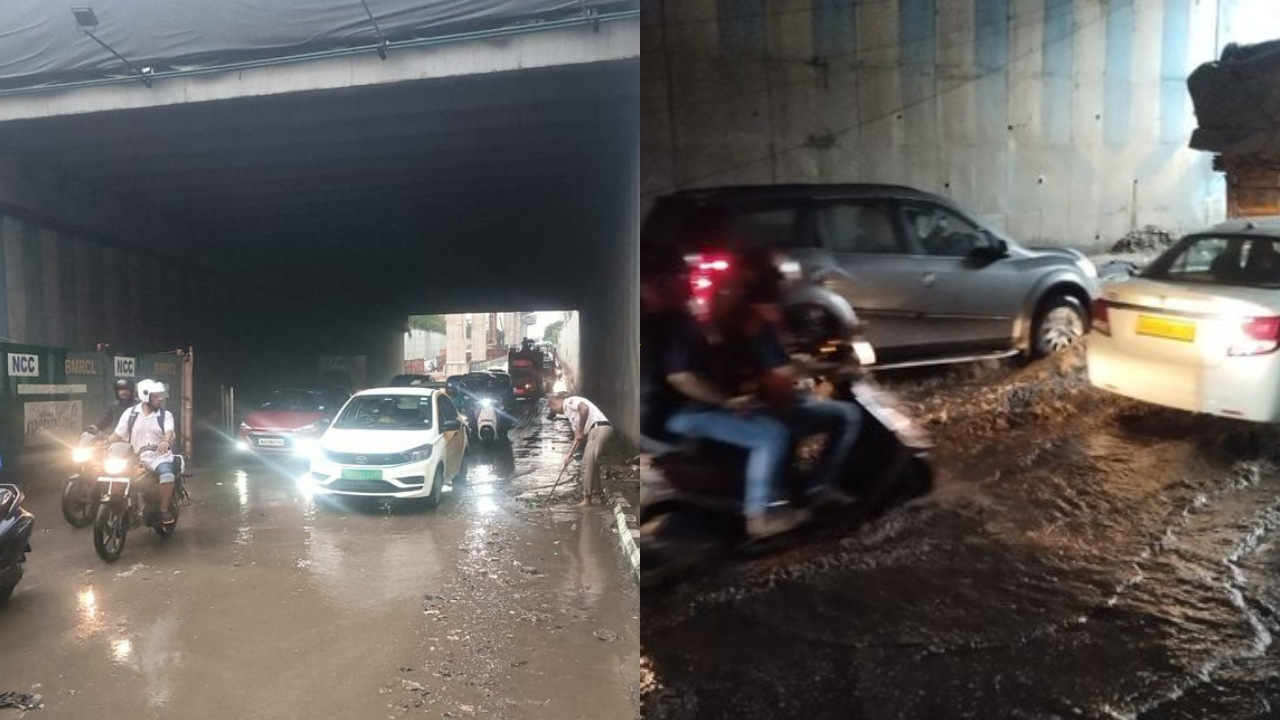 Waterlogging in Bangalore due to heavy rains