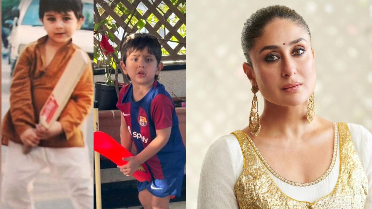 Kareena Kapoor's Li'l Munchkins Taimur, Jeh Play Play Cricket In Unseen Pics Shared By Saba Pataudi