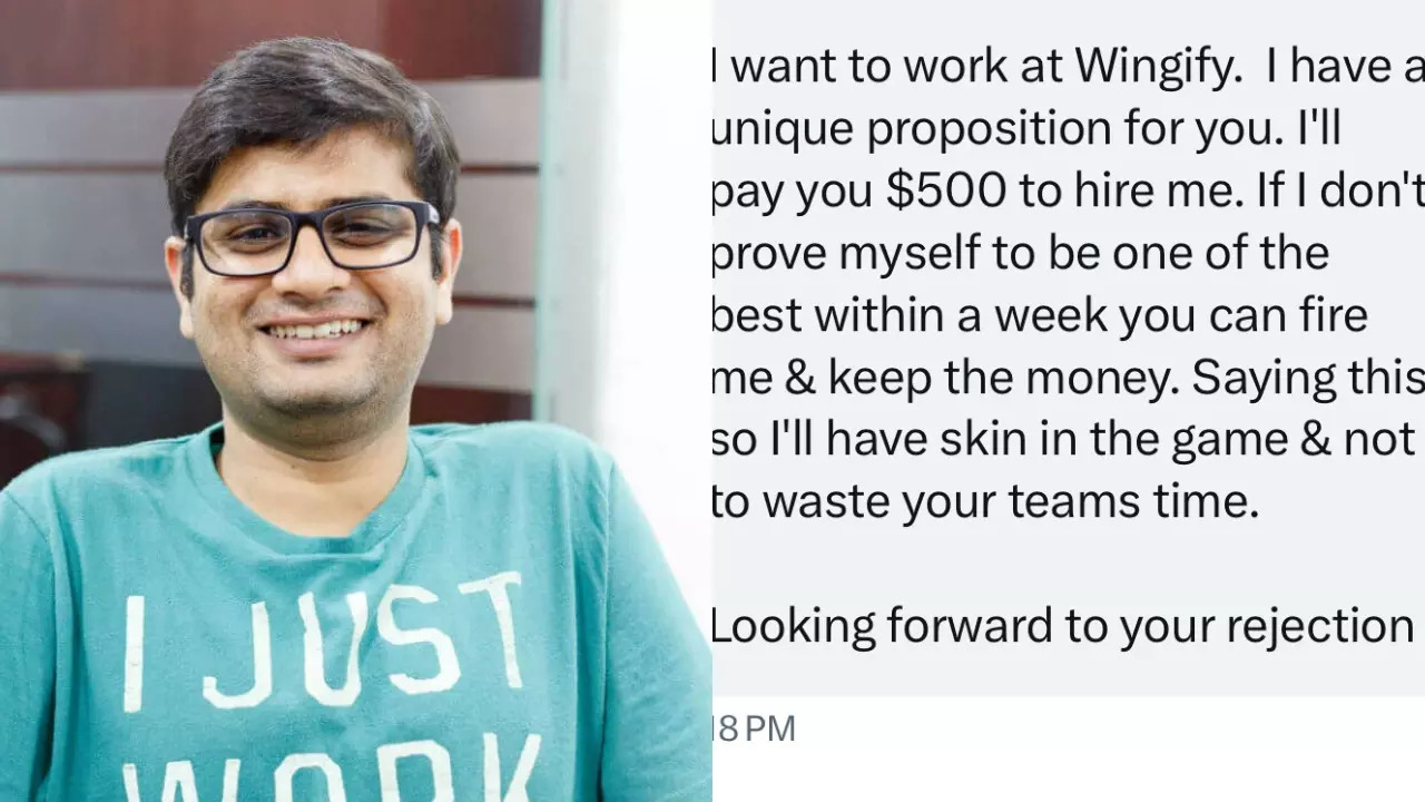 Wingify co-founder Paras Chopra was offered $500 to hire a job seeker. | INC24 and @paraschopra/X