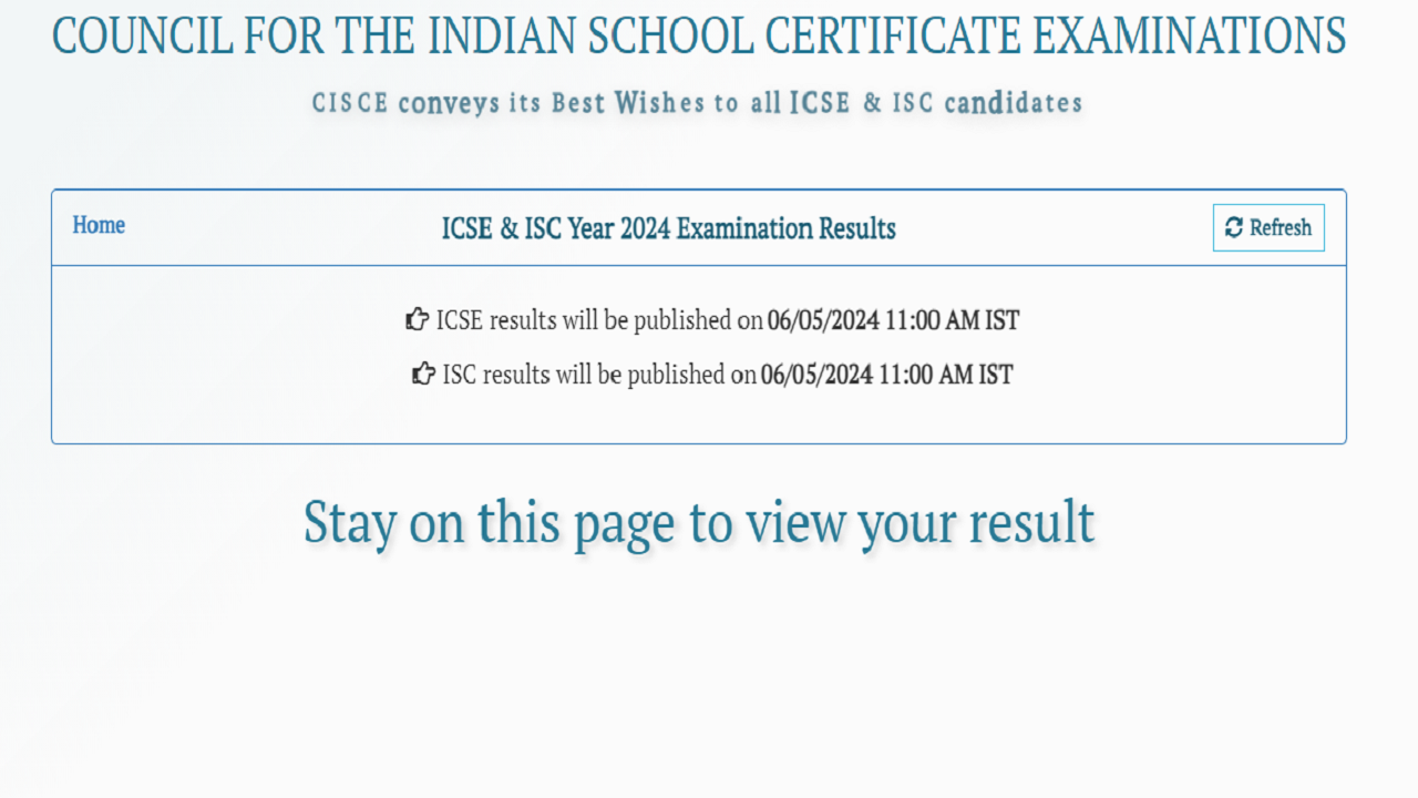 ISC 12th, ICSE 10th Results 2024 Releasing Today