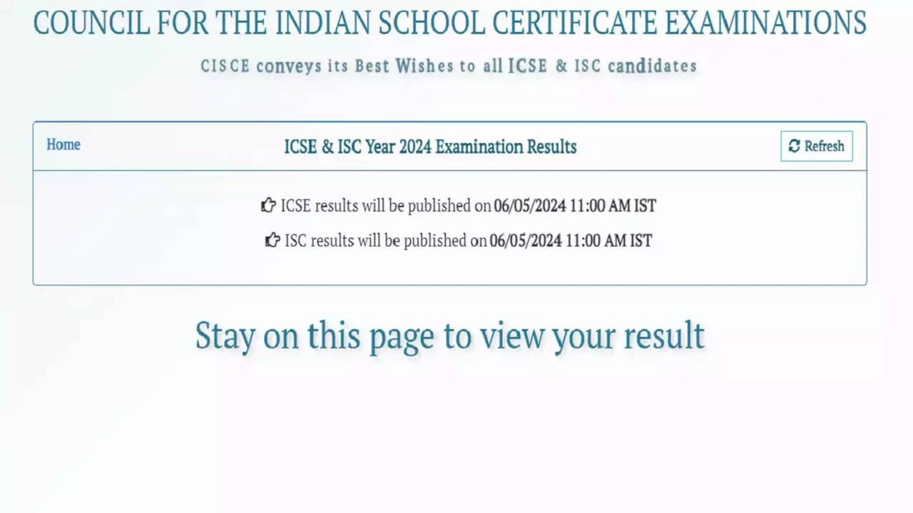 cisce result 2024 isc 12th icse 10th results 2024 releasing today at 11 am on cisce org