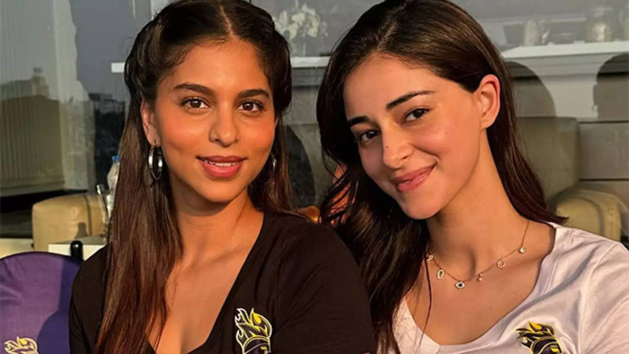 Suhana Khan and Ananya Panday celebrate as KKR seize top position following dominant victory against LSG in IPL