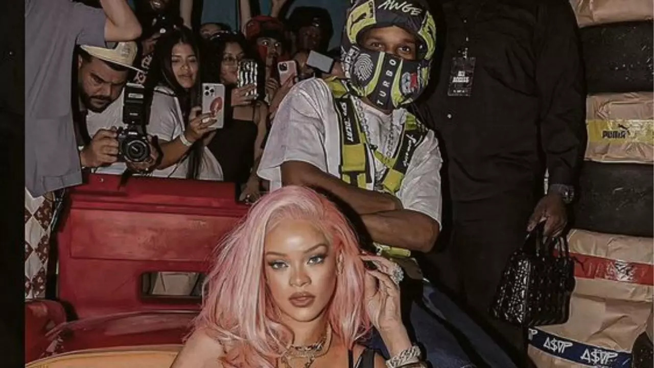 Rihanna Goes Pink Head Ahead Of The Met Gala