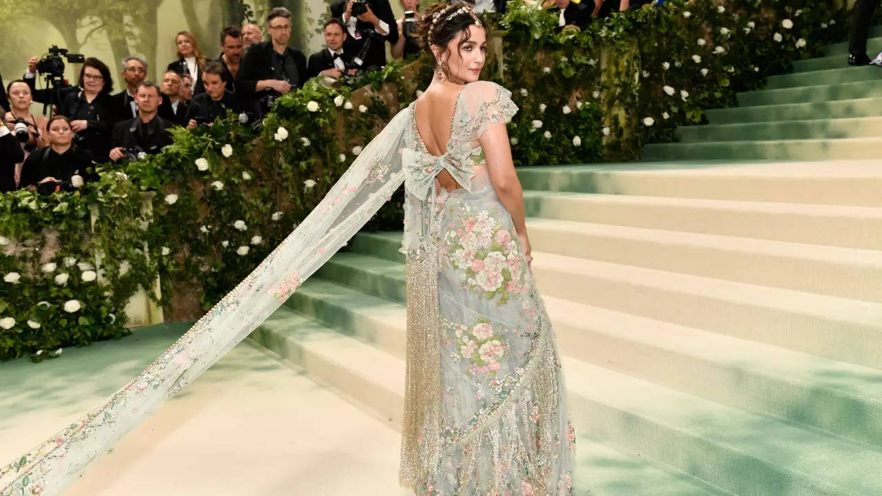 Met Gala 2024: Alia Bhatt Stuns In Sabyasachi Saree Featuring 23-Foot-Long Train, Took 1965 Hours To Create