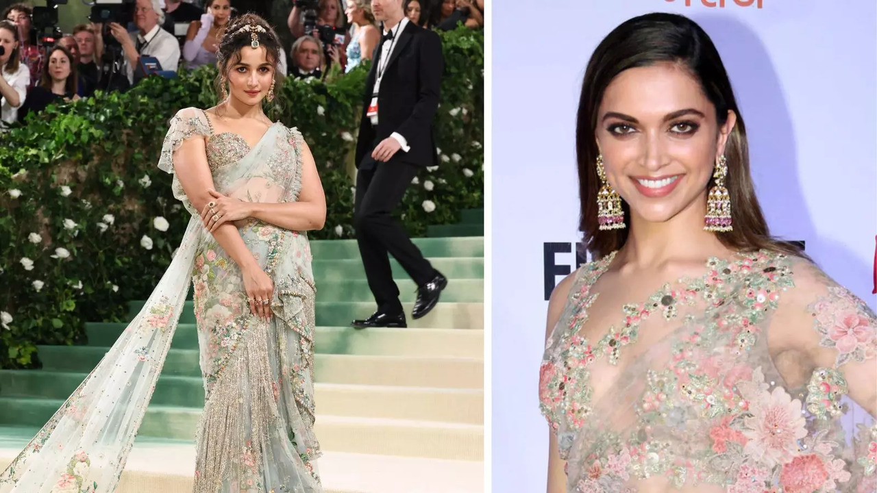 Is Alia Bhatt's Met Gala Saree Similar To Deepika Padukone's? Internet Thinks So