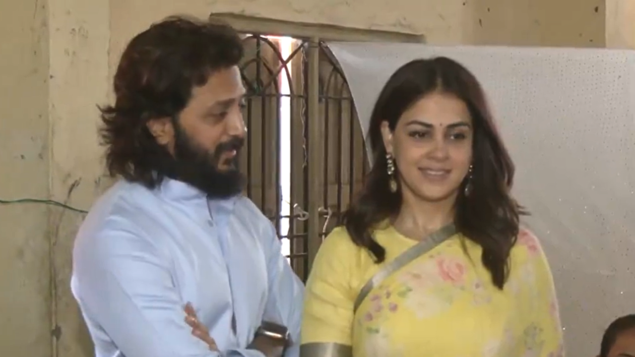 Riteish Deshmukh, Wife Genelia Cast Vote In Maharashtra's Latur, Urge Public To Exercise Their Right