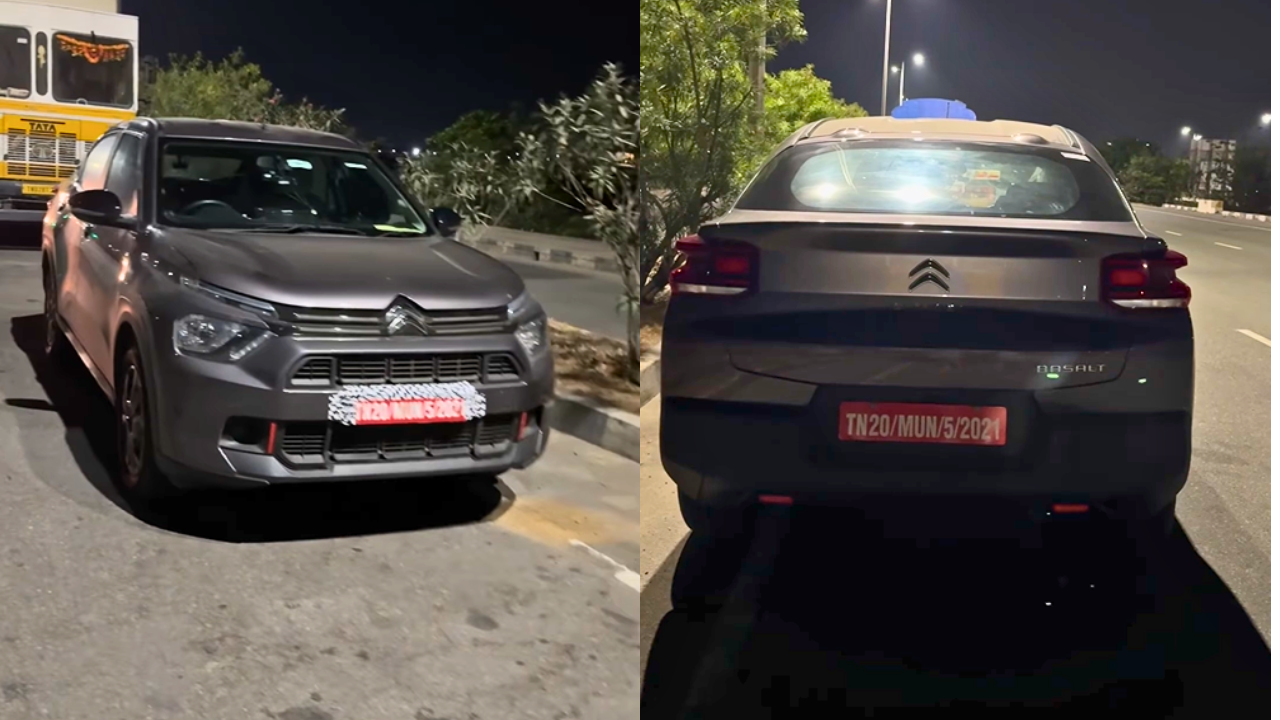 Citroen Basalt Spotted Testing In India, Will Rival The Upcoming Tata Curvv