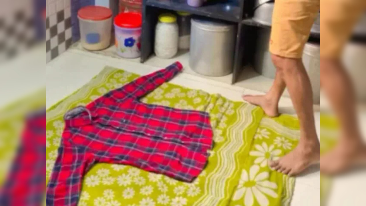 Viral Video: Man's Desi Jugaad To Iron Shirt With Pressure Cooker Leaves Netizens In Splits. Watch