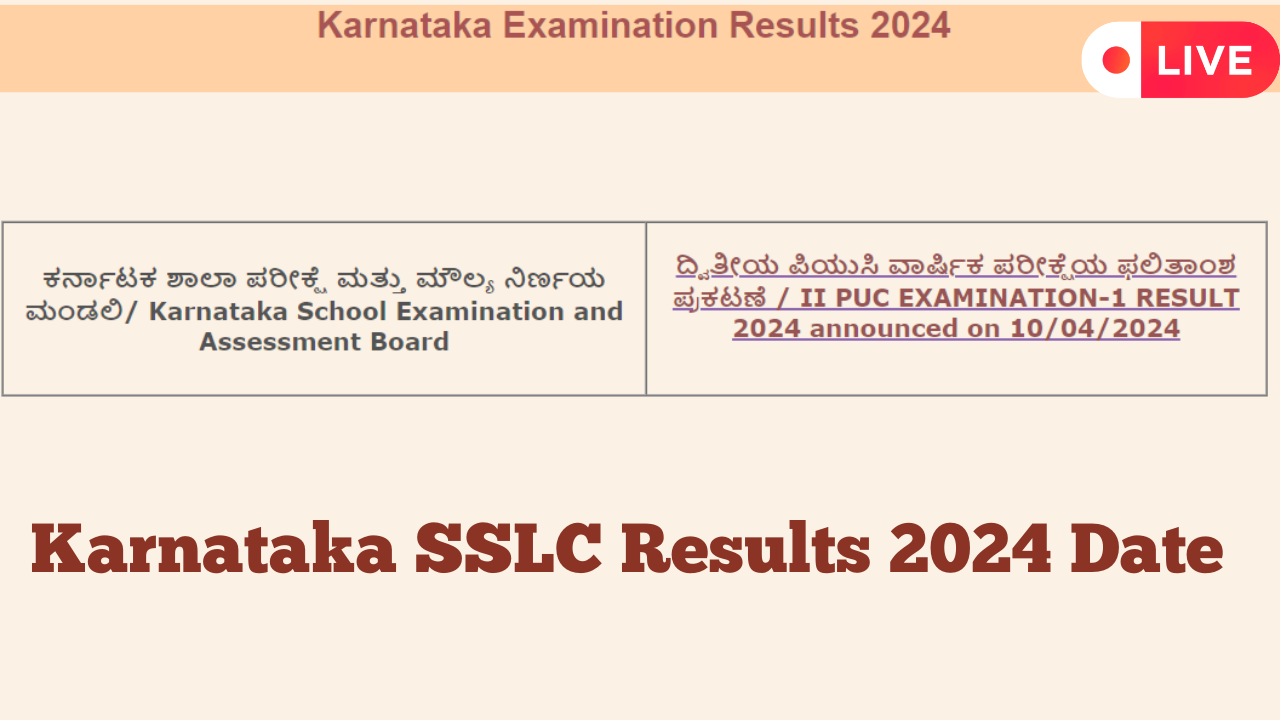 Karnataka SSLC Results 2024 Date Highlights DECLARED KSEAB SSLC 10th Results out on karresultsnicin Check Toppers