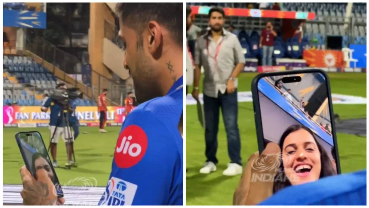 'Favourite Person', Suryakumar Yadav Video Calls Wife After Match-Winning Hundred For MI vs SRH : WATCH Video