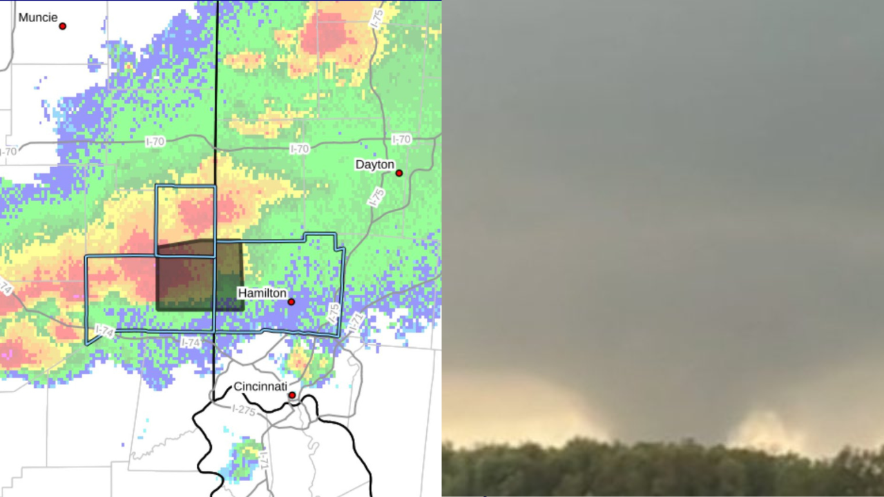 A tornado struck Ohio on Tuesday