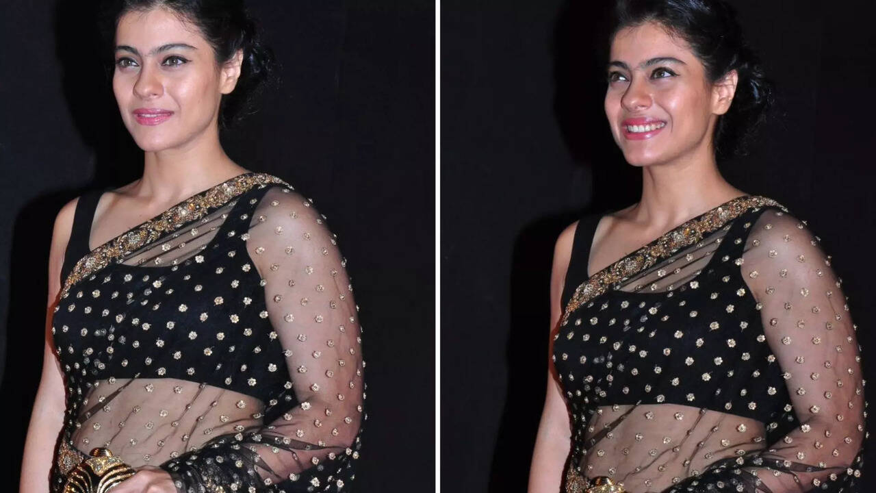  50 வயதில் டிரான்ஸ்பரன்ட் புடவையில் கஜோல் வெளியிட்ட கலக்கலான புகைப்படங்கள்! 