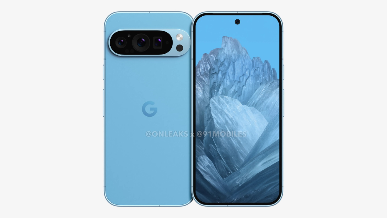 Google Pixel 9 Pro render (Image: OnLeaks/ 91mobiles)