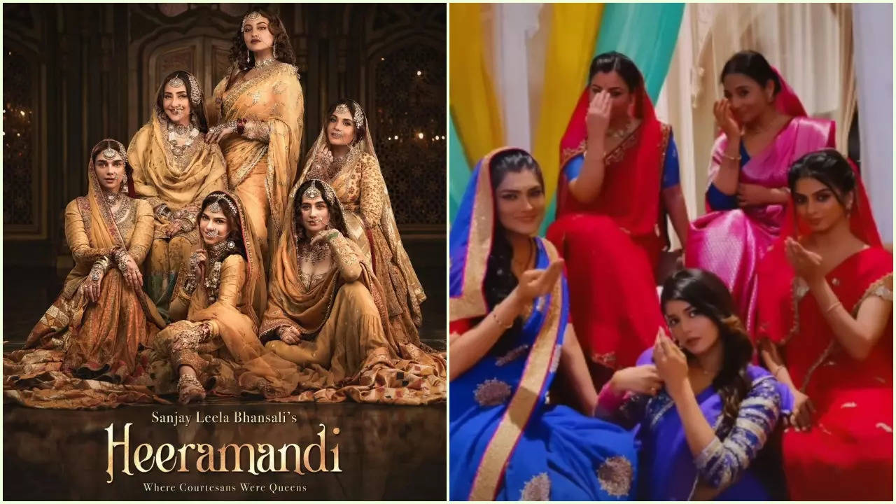 YRKKH Fames Samridhii Shukla, Garvita Sadhwani, Shruti Ulfat And Others Recreate Heeramandi Look