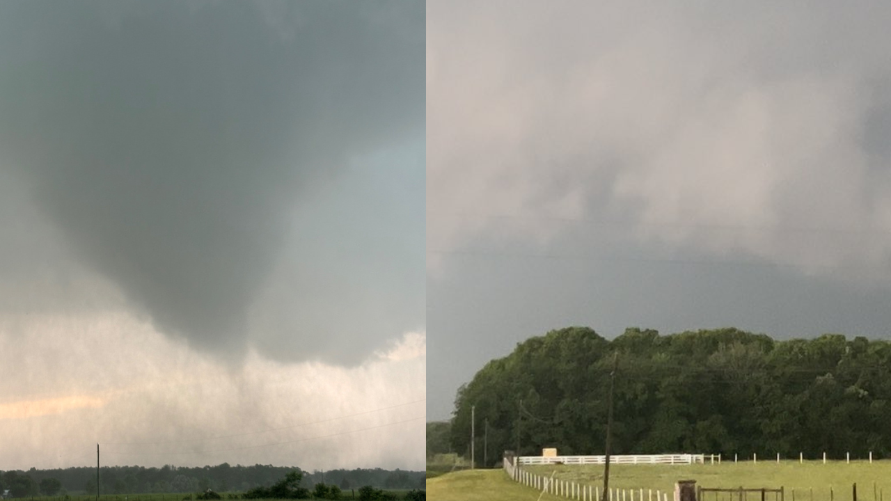 Tornado near Athens in Alabama
