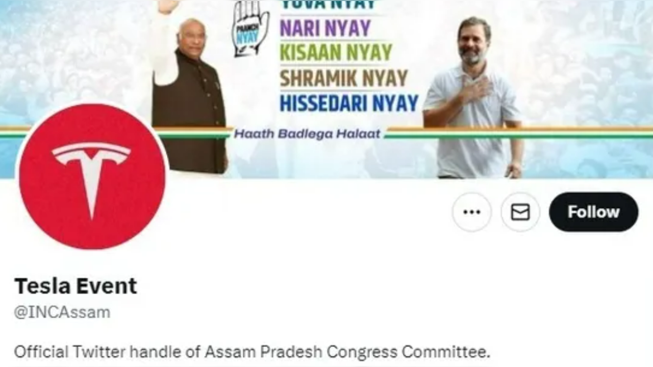 The official X account of Assam Pradesh Congress Committee was hacked