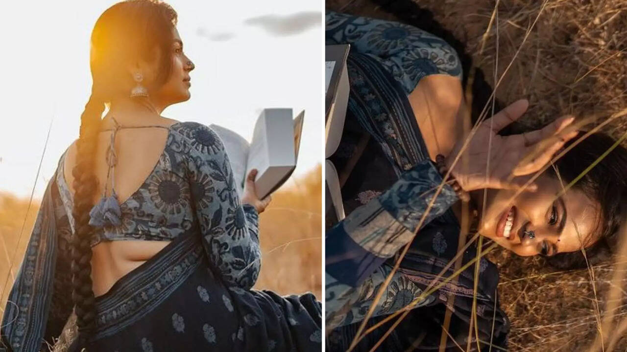  இதுலயும் கிளாமரா.. வைரலாகும் ரம்யா பாண்டியனின் லேட்டஸ்ட் புடவை புகைப்படங்கள்! 