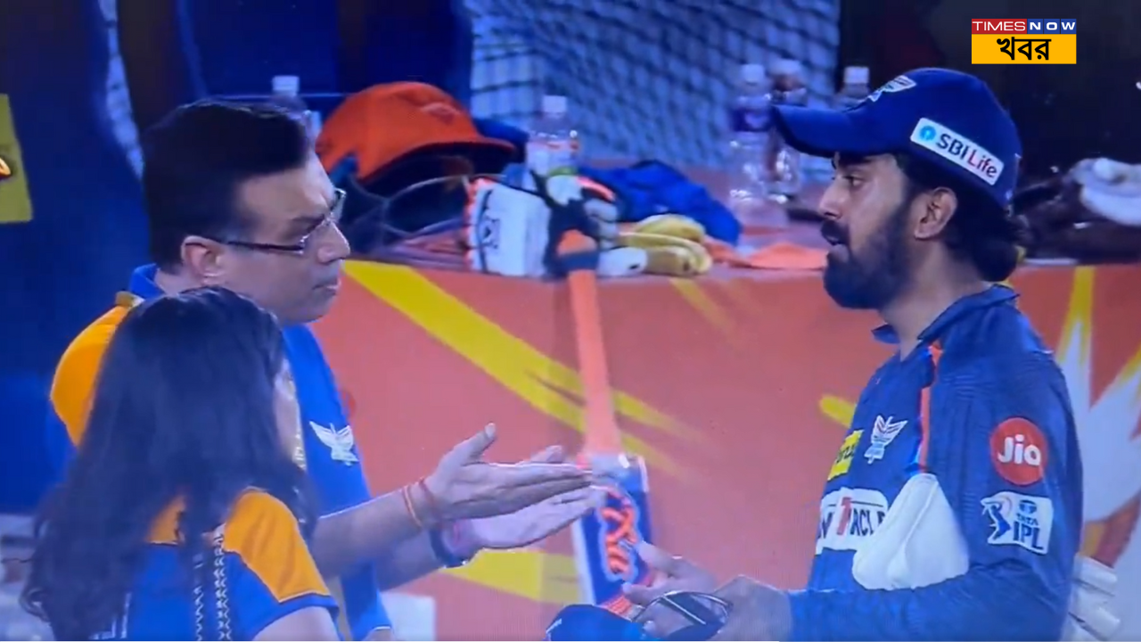 KL Rahul and Sanjiv Goenka