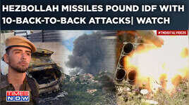Hezbollah Missiles Hit IDF Bases With 10 Back-To-Back Attacks Israeli Forces Strike In Lebanon