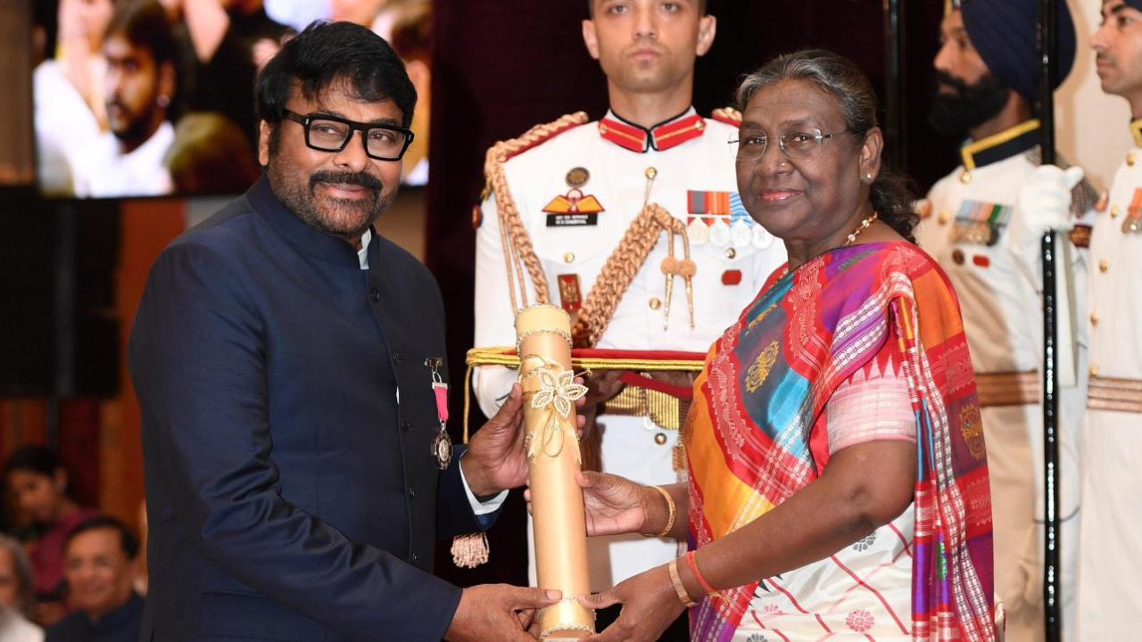Megastar Chiranjeevi Conferred With Padma Vibhushan