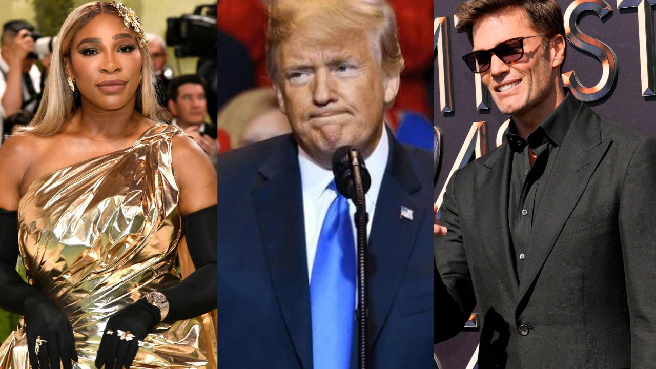 Serena Williams, Donald Trump and Tom Brady