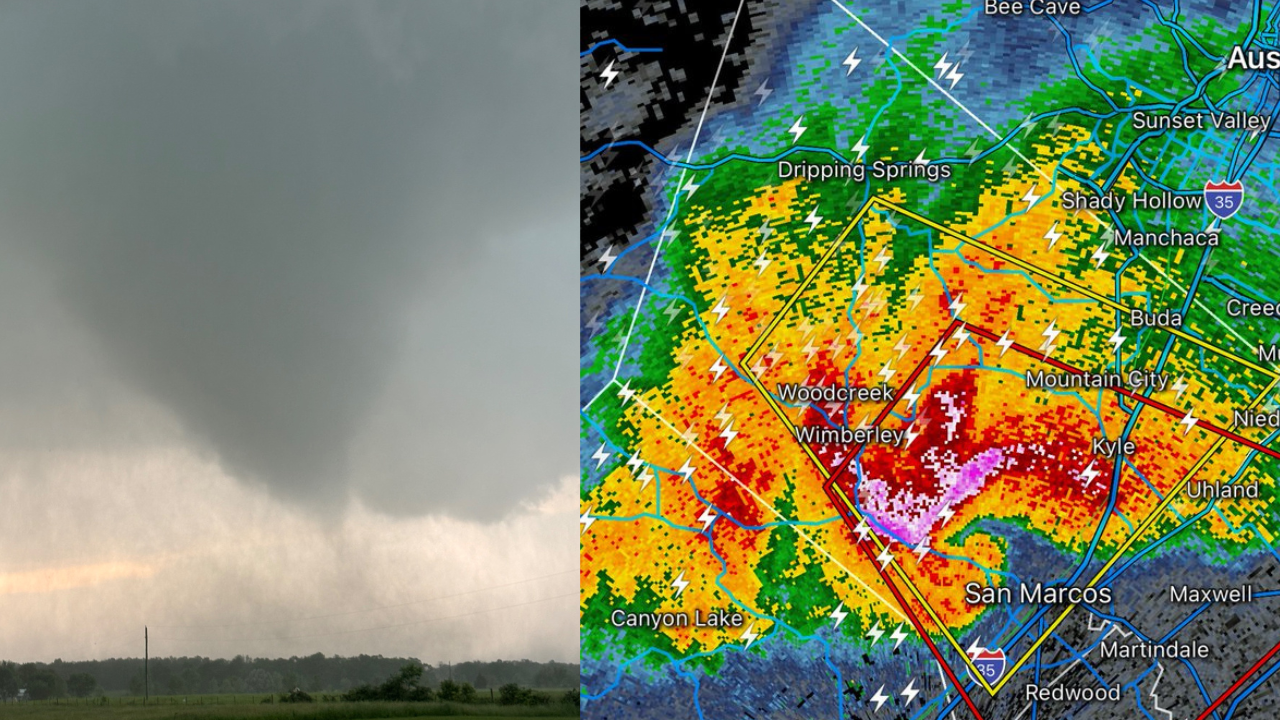 Tornado in San Marcos, Texas