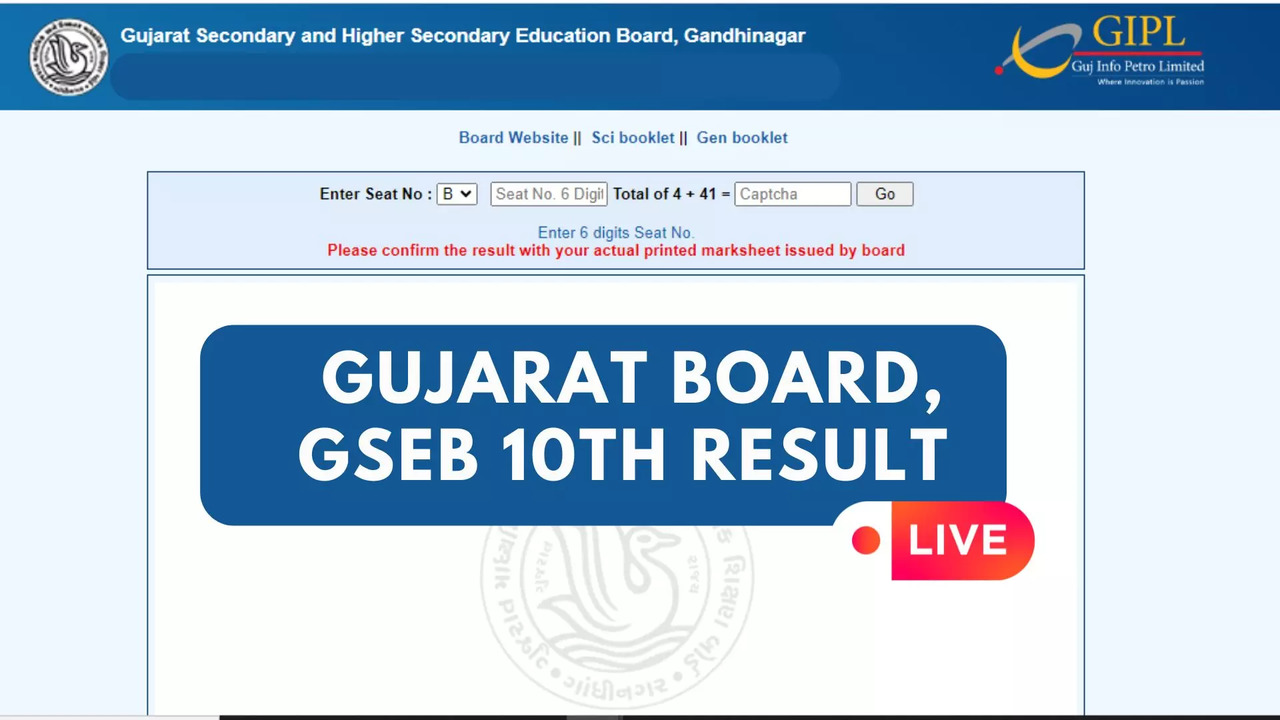 Gujarat Board GSEB 10th Result 2024 Highlights DECLARED GSEB SSC Result OUT on gseborg Direct Link