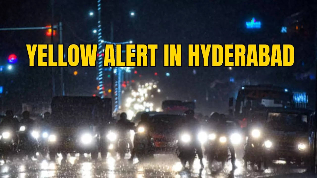 Hyderabad Drenches in Rain: Yellow Alert for Thunderstorms Issued, IMD Predicts Week-long Downpour