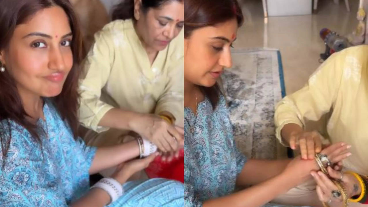 Newlywed Surbhi Chandna Enjoys Her Chuda Vadhana Ritual: 'Finally Time To Bid Adieu' - Watch