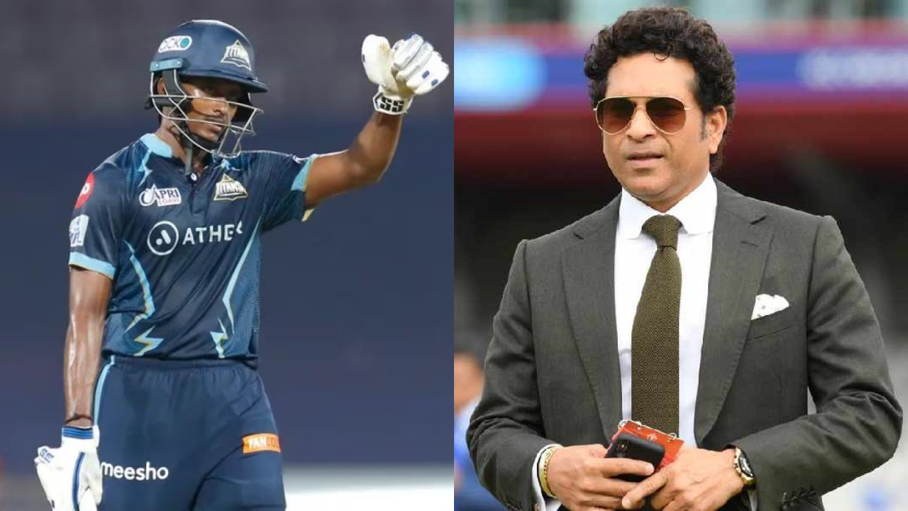 Sai Sudharsan and Sachin Tendulkar 