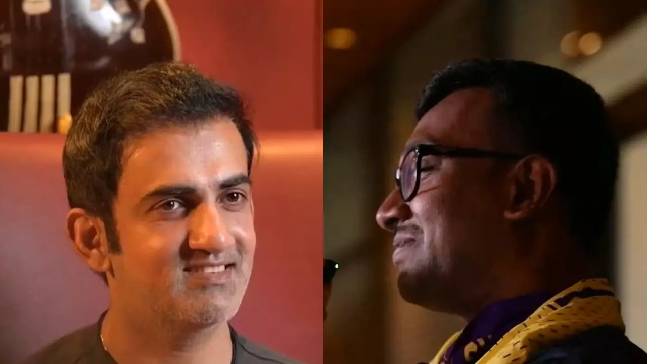 'Please Don't Leave Us Ever Again'_ KKR Fan's Heartfelt Plea To Gautam Gambhir Breaks Internet-WATCH