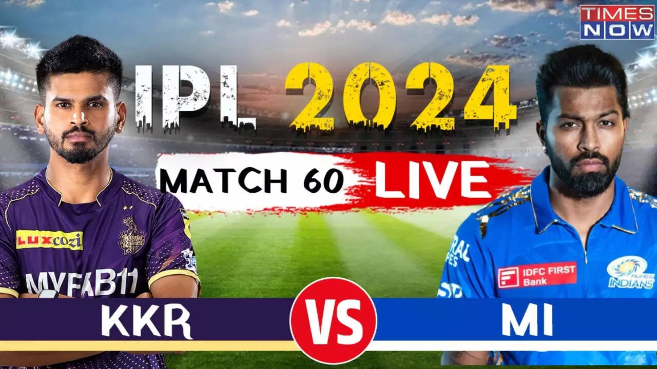 KKR vs MI Live Cricket Score, IPL 2024: Kolkata Knight Riders Eye Playoffs Spot With Victory Over Mumbai Indians