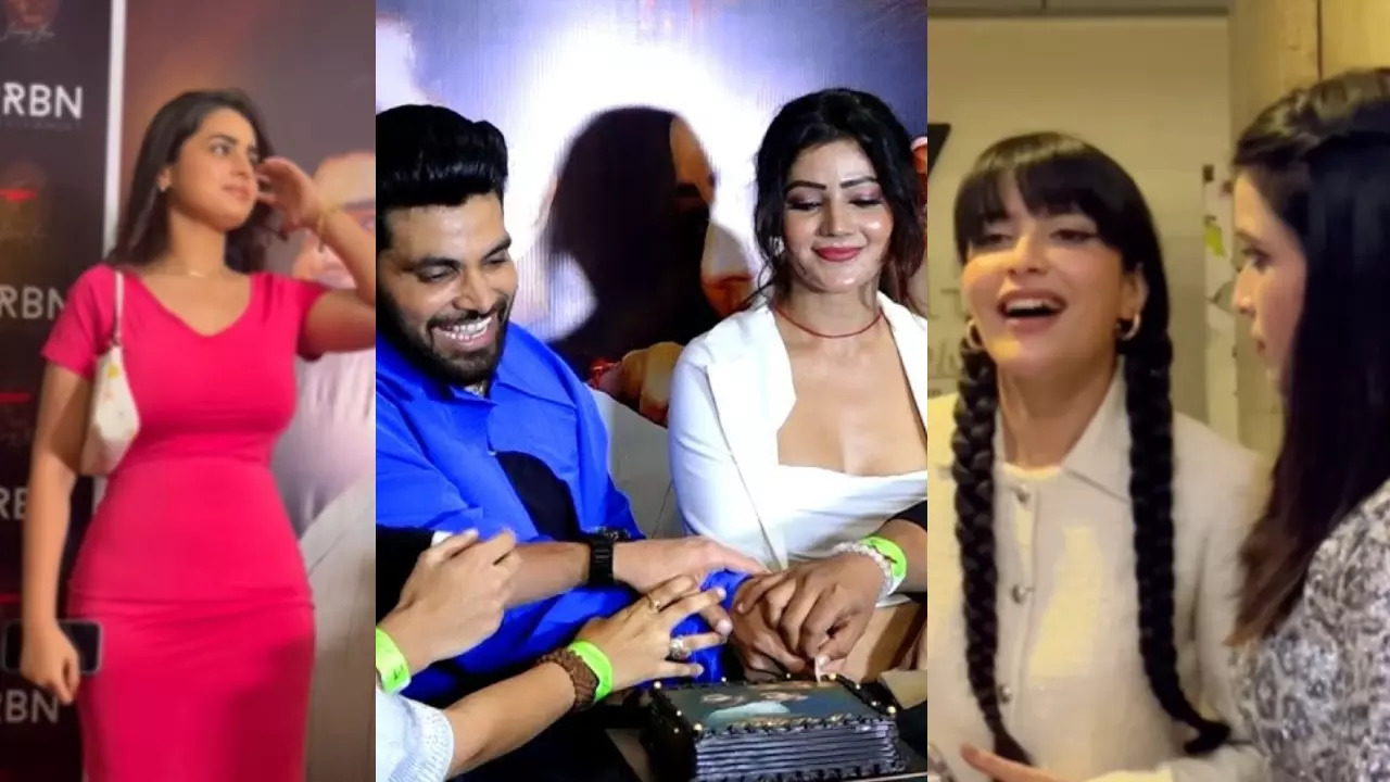 Inside Shiv Thakare-Soniya Bansal's Koi Baat Nahi Song Launch; Bigg Boss Celebs Come Under One Roof