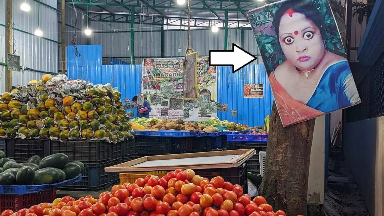 Angry Woman Photo Outside Vegetable Shop (Photo: X)