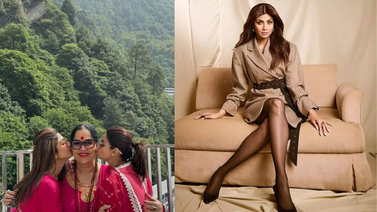 ​Shilpa Shetty Visits Vaishnodevi With Mom Sunanda, Sister Sharmita. Shares Pic