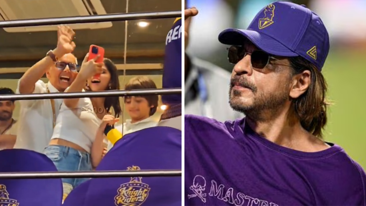 IPL 2024: Shah Rukh Khan Celebrates KKR's Big Win Over Video Call With Suhana, AbRam, Ananya Panday