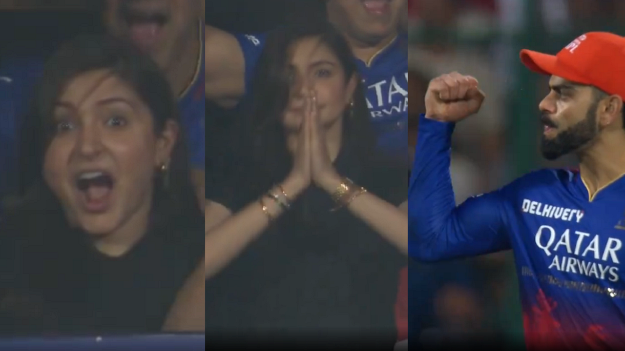 Anushka Sharma's celebration after RCB beat DC by 47 runs goes viral