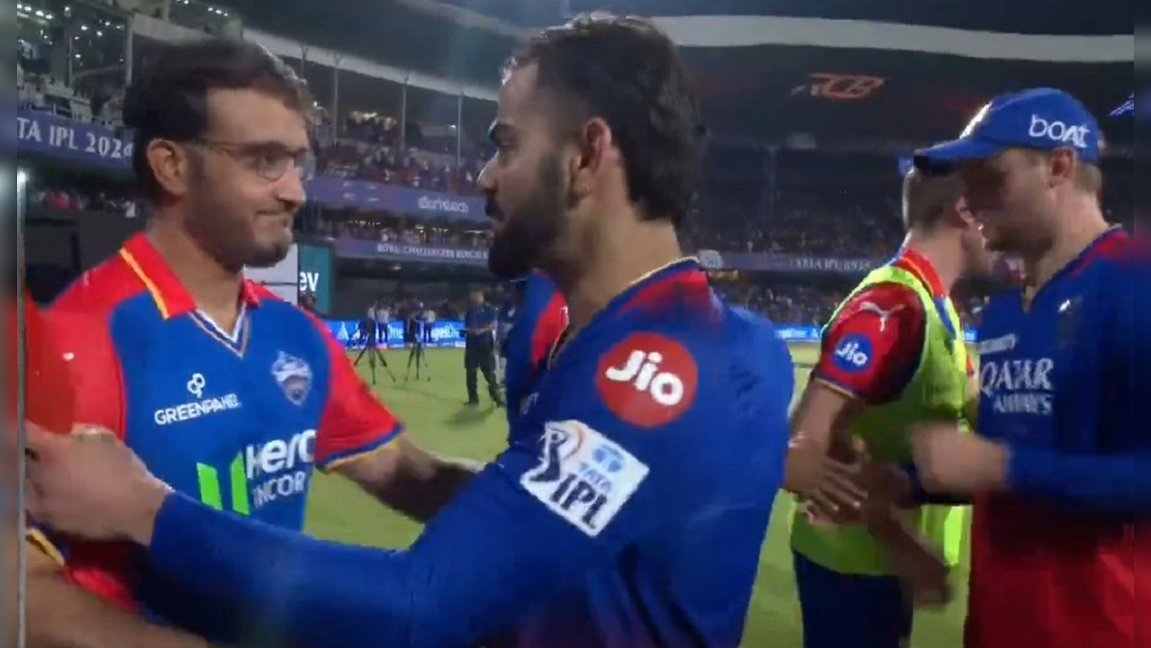 Sourav Ganguly congratulates Virat Kohli after RCB beat Delhi Capitals in IPL 2024