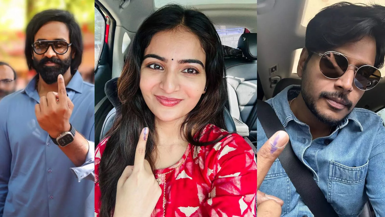 Some Of The Telugu Stars Showing Their Inked Fingers After Casting Their Votes