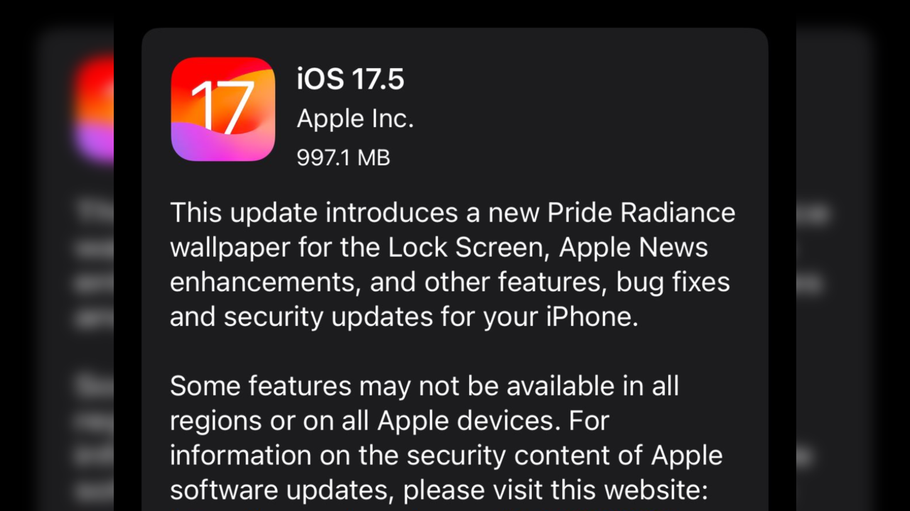 iOS 17.5 update