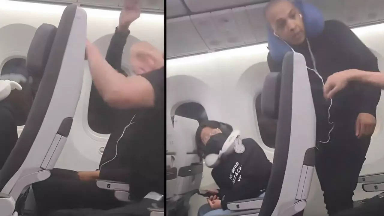 Viral Video: Passengers Indulge In Fist-Fight Inside Flying Plane 'Over AC'