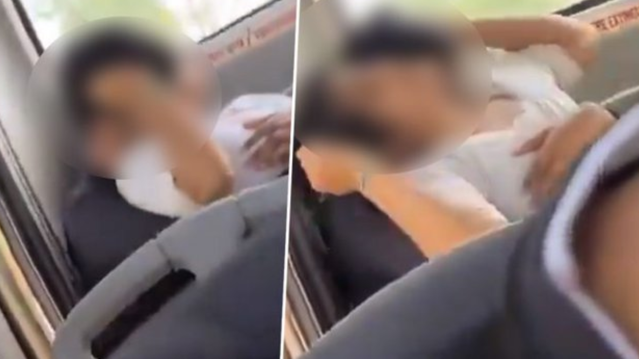 Viral Video of Couple Getting Intimate on Odisha Bus Sparks Outrage on Social Media.