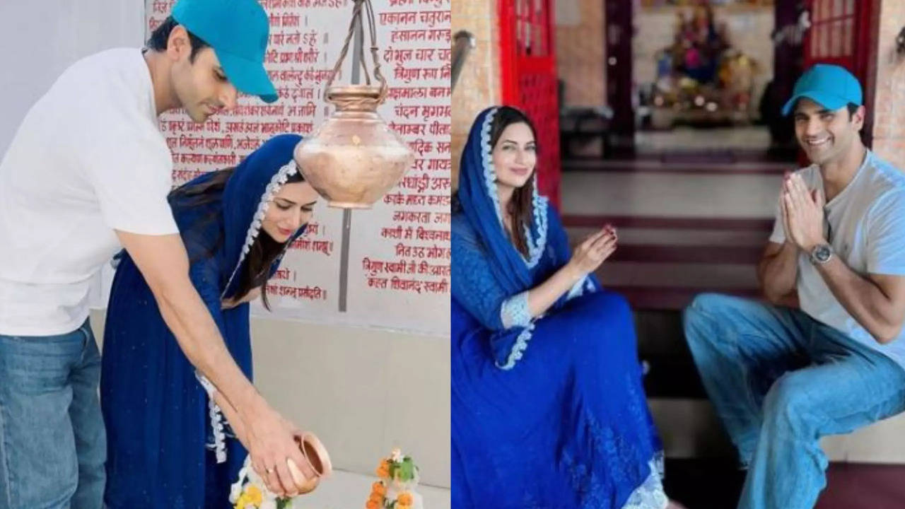 Divyanka Tripathi-Vivek Dahiya Seek Blessings Of Lord Shiva, Goddess Durga