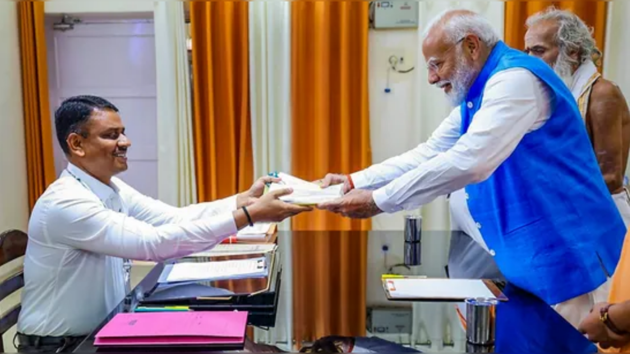 PM Modi filed his nomination papers from Varanasi today